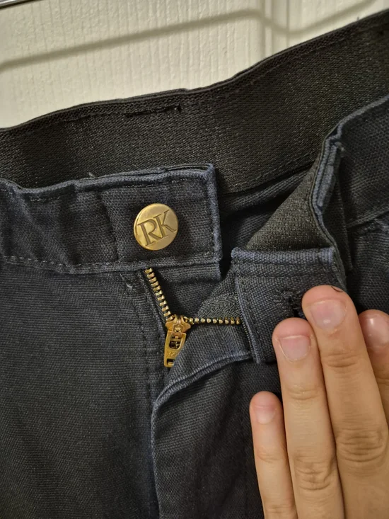 Black Men's Cargo Pants with Utility Pockets - Picture 3 of 6